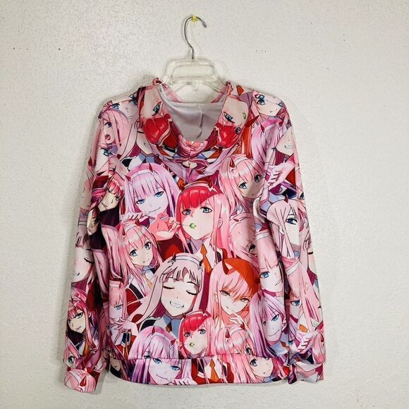 Darling in the Franxx - Zero Two PM Pink Hoodie L/XL - Picture 9 of 9